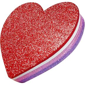 PheiLa 20 Pcs Valentine's Day Foam Hearts for Crafts, 6 Inch EVA Foam Heart Decorations for Mother's Day Wedding Birthday Anniversary Holiday Party Favors, Red Pink White Purple