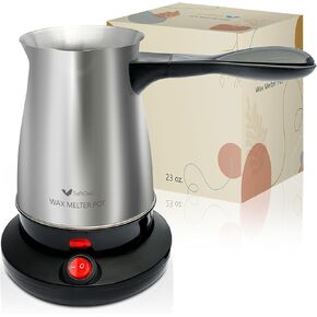 SoftOwl Stainless Steel Electric Wax Melting Pot - 23 Oz Professional Pitcher for Candle Making Kits - Wax Melter for Candle Making - High Volume Dripless Pouring Candle Making Pot