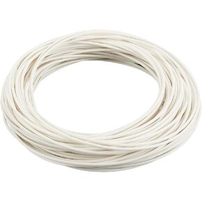 BENECREAT 32.81 Yards Plastic Welt Cord Piping, 3mm White Polyester Piping Cord for Crochet, Knitting, Weaving or Trim in Garments, Cushions