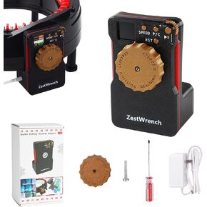 ZestWrench Advanced Labor-Saving Knitting Machine Adapter，Electric Adjustable Speed Adapter with Smart LCD Counter for Addi-Express King Size Knitting Machine，Crank Handle Replacement for Quick Knit