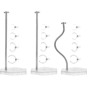 3PCS Large Size Action Figure Stand Compatible with 1/6 and 1/9 Scale Figures and Toys, Stop Motion Stand Come with Screwdriver.