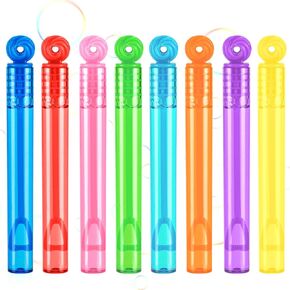 32 PCS Mini Bubble Wands ، 8 ألوان Circle Party Favors for Kids Supplies في صندوق الهدايا ، و Goodie Bag ، وجوائز الفصول الدراسية للفتيان ، وزينة عيد الميلاد ، وحقيبة Halloween الصغيرة.