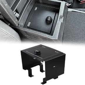 Center Console Lock Safe Box Compatible with Toyota Tacoma 2024 2025+ Accessories Center Console Gun Safe High Security Armrest Lock Box with 3 Digit Combination Lock with Key