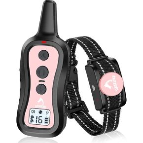 PATPET Dog Training Collar with Remote(8-100 lbs), Rechargeable Shock Collar for Medium Dogs, Up to 1000 ft Remote Range IPX7 Waterproof