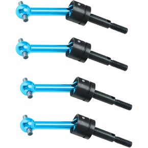 GoolRC 4PSC RC Drive Shaft, Tamiya Upgrades Drive Shaft Metal Universal CVD Drive Shaft Dogbone Joint Replacement for Tamiya TT01 TT02 1/10 Remote Control Car