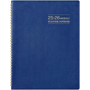 Planner 2025-2026 - 11.38'' x 8.74'' Large Business Weekly & Monthly Planner, Jul 2025 - Jun 2026, Hourly Appointment Book, Detailed Weekly Section, Monthly Tabs, Faux Soft Leather, Back Pocket