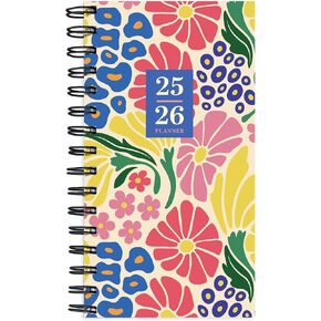TF Publishing July 2025 - June 2026 Night Sky Small Weekly Monthly Planner - 12 Month Academic Planner 2025-2026 with Durable Cover, Thick Uncoated Paper, and Wire Binding - 3.5 in x 6.5 in