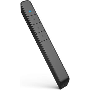 Norwii N75 Rechargeable Presentation Clicker with Green Light Pointer for presentations, PowerPoint Clicker for Presentation Remote, Long Range Wireless Presenter(Red Light)