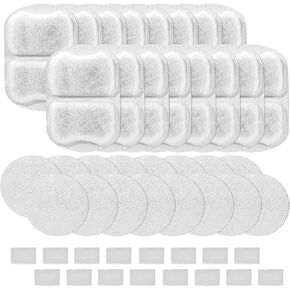 8 Pcs Dog Water Fountain Filters, Dog Water Filter Replacement for Large Dogs, Pet Water Filter Compatible with oneisall 7L/230oz/1.8G Stainless Steel Dog Fountain, replacement Filters for PWF002