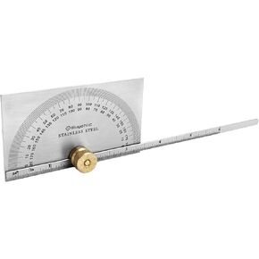 Stainless Steel Protractor 0-180 degrees Machine Tools (Square Head Protractor)