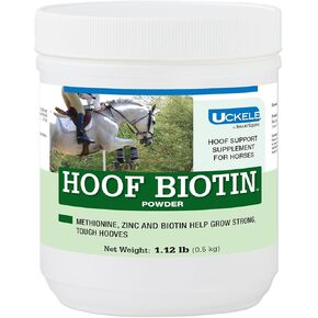 Uckele by SmartEquine Horse Biotin Powder | Hoof Supplement for Horses, Biotin for Horses Includes Zinc and Methionine | 18 oz Jar