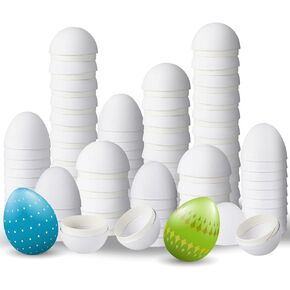 WGXX 50/100 PCS Easter Paper Mache Eggs Bulk White Craft Eggs Eggs Foam Foam for Spring Easter Halloween Holiday DIY Craft Decoration (50)