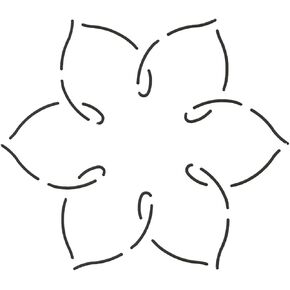 Quilting Creations Simple Flower Quilt Stencil