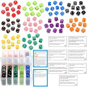 Shappy Party Dice Game, a Fun, Colored Velocity Dice Game with Portable Box, for Family Fun Birthday Nights Party(Classic, 10 Players)