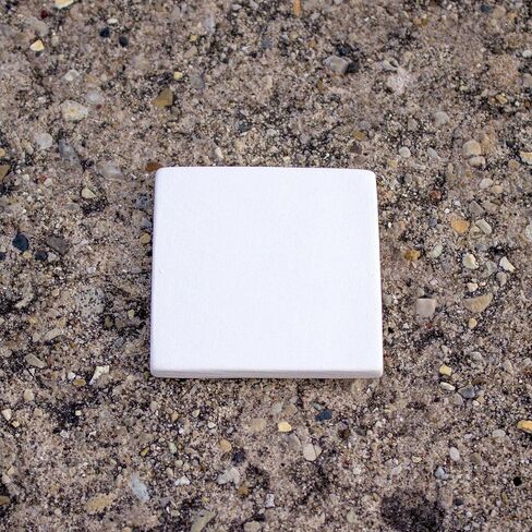 Generic 5X Square Tiles Set 2x2 in Stock Ceramic Bisque Ready to Paint Pottery, White in Saudi Arabia