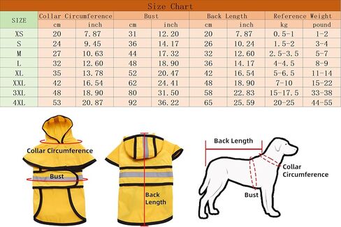 Dog Raincoat Hooded, Reflective Dog Slicker Poncho Adjustable Waterproof Lightweight Rain Jacket for Dogs,Duck,S in Saudi Arabia