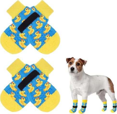 SCENEREAL Anti Slip Dog Socks to Prevent Licking Paws for Hardwood Floors in Kuwait