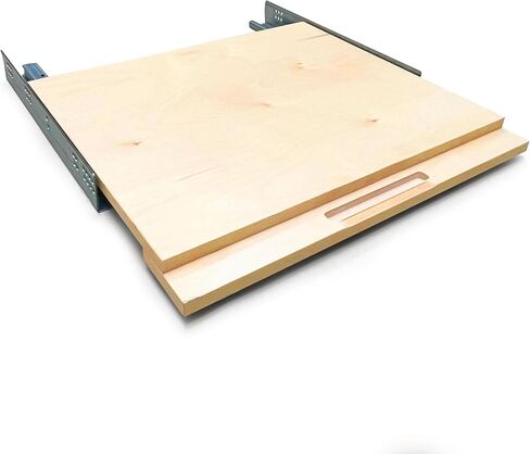 Sublime Design 19 "Wide - Printer Asso Tray - Sliet Out Relves - درج خشب البتولا البلطيق للطابعات (التصميم الحديث ، عرض 19 بوصة) in Kuwait