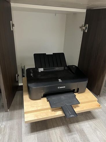 Sublime Design 19 "Wide - Printer Asso Tray - Sliet Out Relves - درج خشب البتولا البلطيق للطابعات (التصميم الحديث ، عرض 19 بوصة) in Kuwait