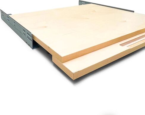 Sublime Design 19 "Wide - Printer Asso Tray - Sliet Out Relves - درج خشب البتولا البلطيق للطابعات (التصميم الحديث ، عرض 19 بوصة) in Kuwait