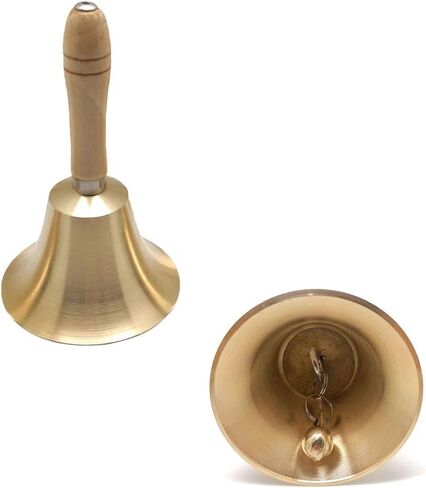 Toyvian Hand Bell Brass Brass Bell Light Call Bell Restaurant Service Bell Bride Bell Bell in Saudi Arabia