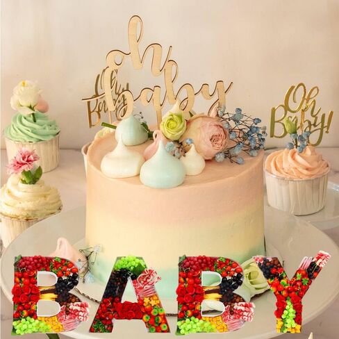 WENPACK Fillable Cardboard Letter 15"x16" Charcuterie Tray Paper Mache Sweet Cupcake Birthday Box (A) in Saudi Arabia