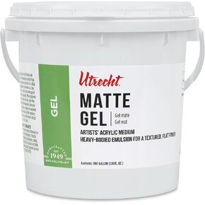 Utrecht Acrylic Medium - Gel Matte Medium, Gallon