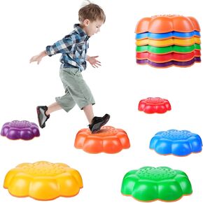 Stepping Stones for Kids, Toddler Stepping Stones, Kids Stepping Stones, Non-Slip Balance Stepping Stones Kids, Tobstacle Course Coordination Game Toy for Children Aged 3+