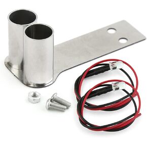 RC Car Exhaust Pipe Metal Tail Throat with LED Light for 1/10 Scale Drift Car Decoration Accessories