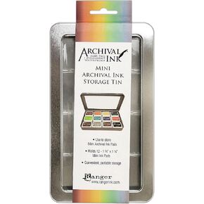 Ranger AIMA58434 Archival Mini Ink Storage Tin