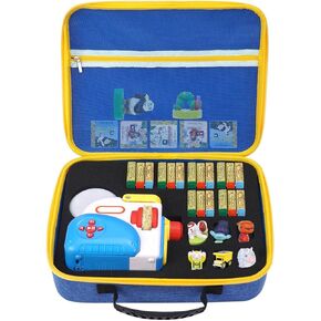 YouKnow Travel Case for Little Tikes Story Dream Machine Books Starter Set, Character Collection and Kids Storybook Projector Toddler Toys Gifts Carry Box for 3+ Year Old Girl (Only Case) (blue)
