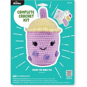 Bucilla Complete Crochet Kit, Marshy The S'More, 5"