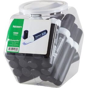 Baumgartens Finger Moistener Hexagonal Tub Display of 15 Black (19969)