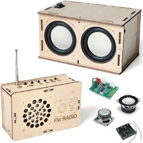 STEM Toys for Boys Girls Age 8-13 8-12 12-14 Build Your Own Speaker Radio Kit Birthday Gifts for 8 9 10 11 12 13 14 15+ Years Old Boys Girls Teens Building Circuits Engineering Kits DIY Science Kits