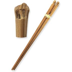Hand Carved Wooden Engraved Elephant Teak Wood Chopstick in Saudi Arabia