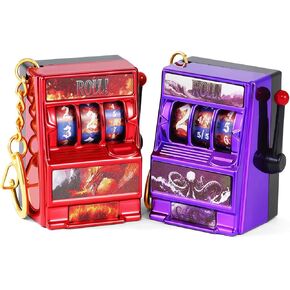 DND Dice Set, Mini Slot Machine Dice for Dungeons and Dragons Role Playing Game, Unique Plastic Dice Suitable for DND Player (Dragon and Cthulhu)