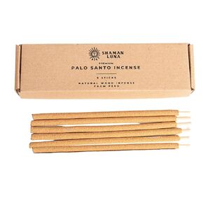 Premium Palo santo Natural incense sticks from Peru, Sacred wood,100% natural and sustainable, premium quality, 6 sticks, for cleansing, purification, meditation
