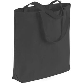 Sturdy Canvas Wholesale Tote Bags with Bottom Gusset 15"W x 16"H x 3"G Blank Totes Great for DIY Painting Printing Embroidery