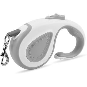 ESPIDO-Retractable Leash with Metal CICLE for Poop Bags Holder.16FT Long Retractable Dog Leash for Small Dogs,Medium Breeds & Large Pets UP to 110LBS. Dog Leash Retractable Tape for Quick Control