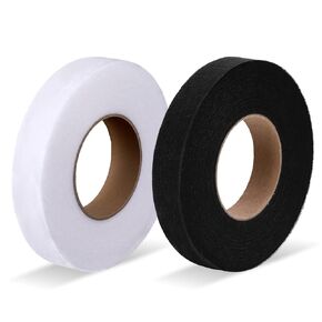 Molain 140 Yards Iron on Hemming Tape, 2 Rolls 0.79 inch Adhesive No Sewing Hemming Tape Stitch Witchery Tape, Fusible Tape Adhesive Wonder Web for Curtain, Pants, Clothes