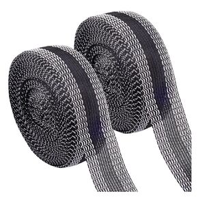 Framendino, 2 Pack 1 Inch Hemming Tape for Pants Jeans 32.8 Ft Black Trousers Edge Modified Strips No Sew Iron on Adhesive Hem Tapes