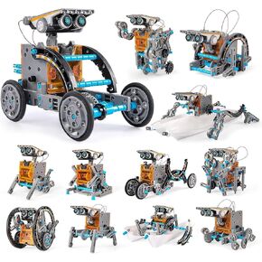 لعبة STEM 12-in-1 للتعليم ، لعبة Robot Solar Robot مدعومة من Sun ، 190 قطعة مجموعة تجربة العلوم DIY للأطفال الذين تتراوح أعمارهم بين 8 وما فوق