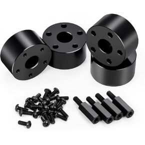 4Pcs RC Wheel Hex Adapter Extenders + 19mm Offset Extension Hex Drive Adapter Combiner Coupler Wheel Wideners Counterweight for 1/10 Tamiya Clod Buster-4×4×4 RC Upgrade Parts