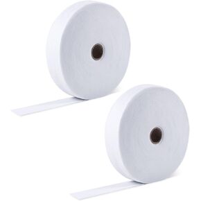 2 Rolls for Jelly Roll Batting Strip 2 1/4 Inch, 50 Yards Soft Cotton Blend Quilt Batting Roll Fabric Strips for Quilting Clearance Throw Rugs Braided Rug