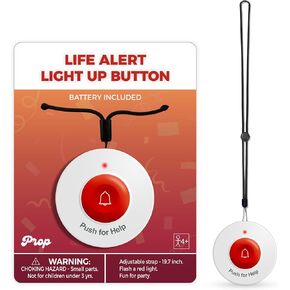 Light-up Life Alert Button Prop 100th Day of School, Fun Emergency Call Button