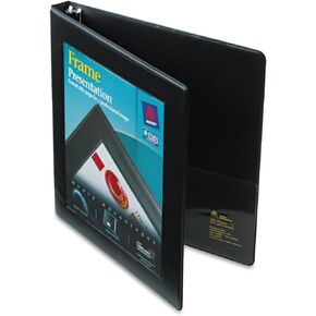 Avery 68050 View View Binder ، حلقات مائلة Cap 1/2 بوصة ، حجم الرسالة ، الأسود ، 1/EA