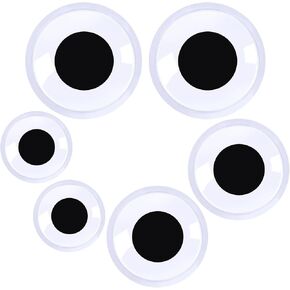 6 Pcs Giant Wiggle Googly Eyes Self Adhesive 3 Sizes Craft Wiggle Eyes Large Googly Wiggle Eyes Plastic Wiggle Eyes(2,3,4 Inches)