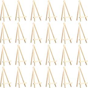 24 Pack Mini Wood Display Easel (8 Inch)