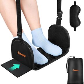 Airplane Foot Hammock - Anti Slip Foot Hammock for Plane Trave to Relax Your Feet, Airplane Foot Rest for Air Travel, Leg Hammock for Airplane Travel