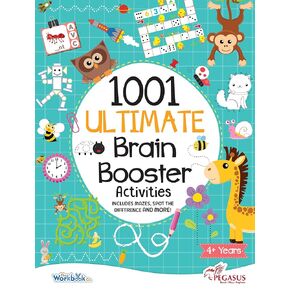 1001 أنشطة داعم الدماغ النهائية للأطفال البالغ من العمر 4 سنوات | عزز عقل الطفل مع التميز المعرفي مع كتاب النشاط التفاعلي غلاف عادي - 1